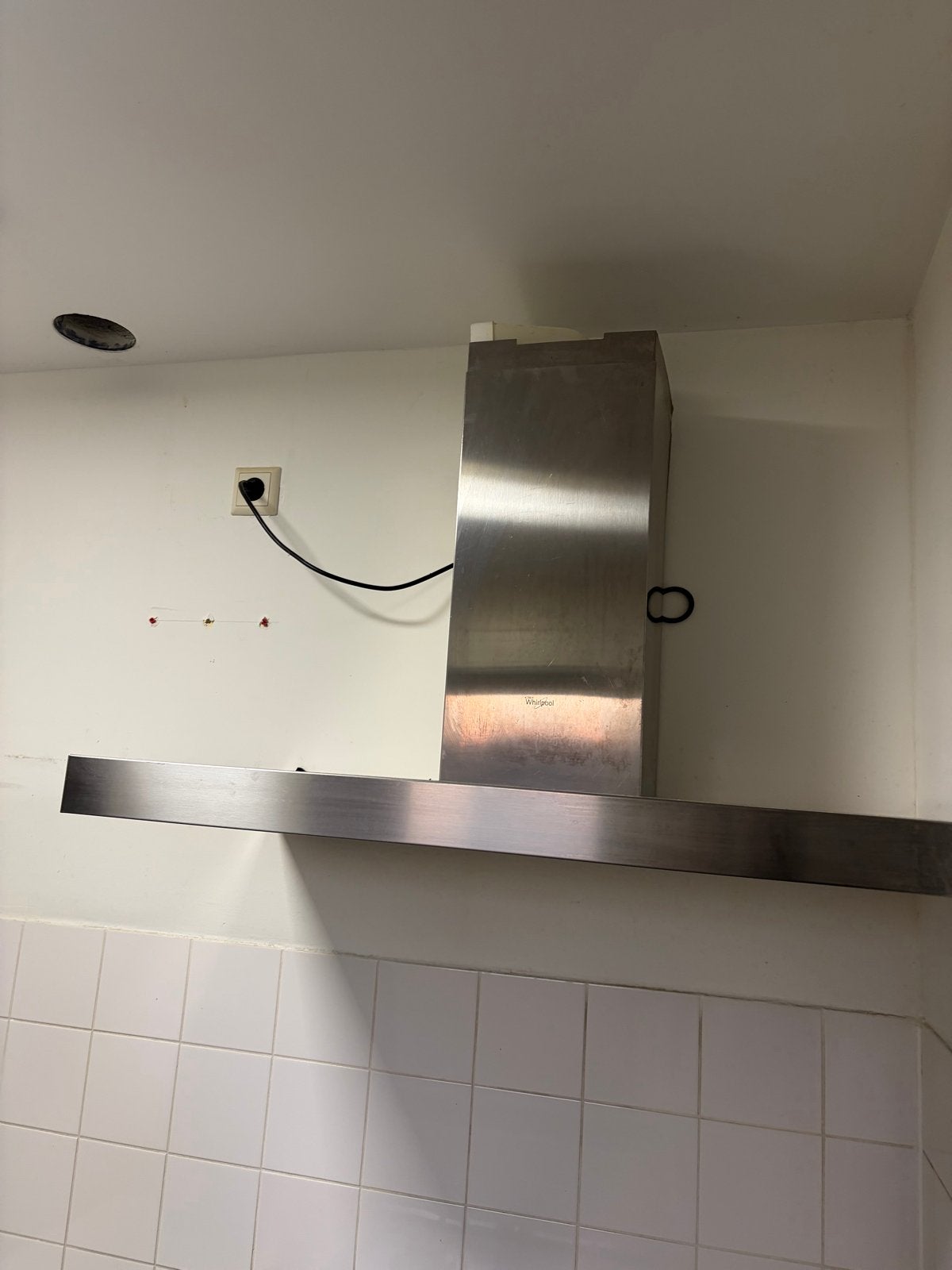 Whirlpool motorloze afzuigkap 90 cm breed ZGAN, Ophalen of Verzenden, Zo goed als nieuw, Inbouw, Wandschouwkap