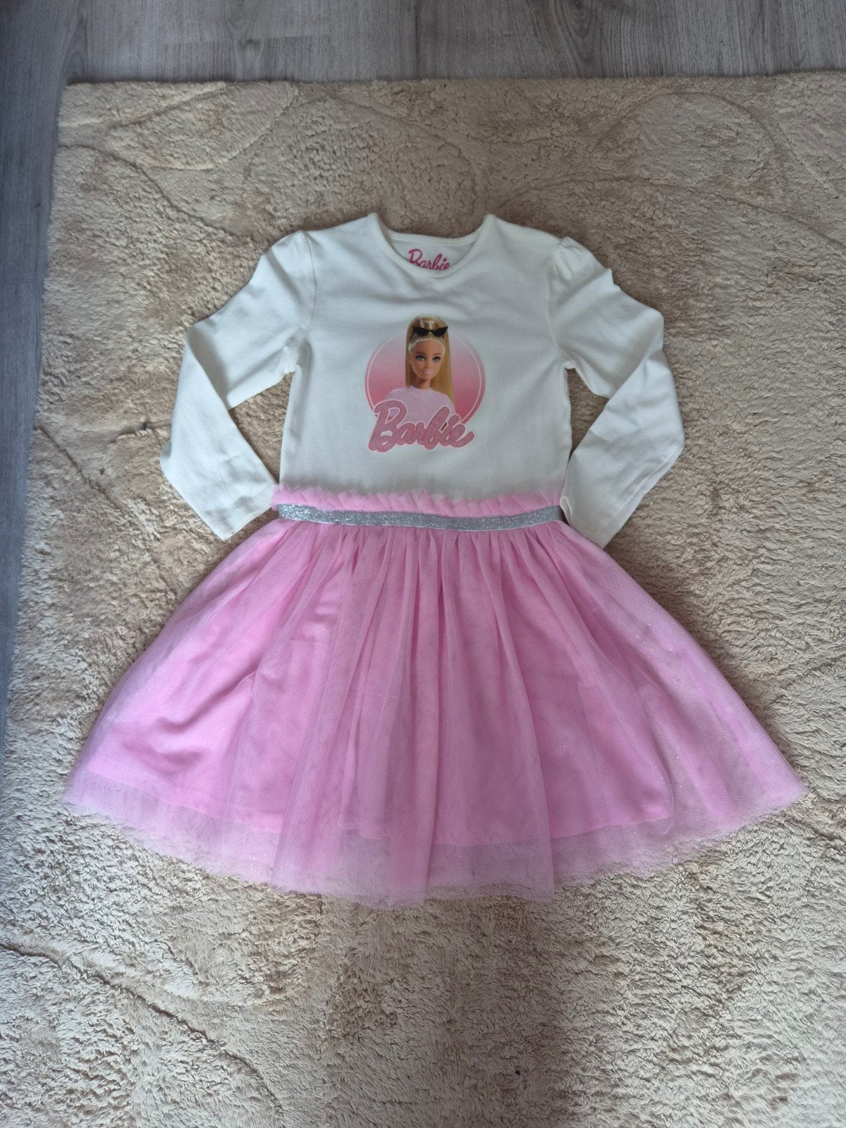 Barbie jurk C&A maat 122 - Zo goed als nieuw, Ophalen of Verzenden