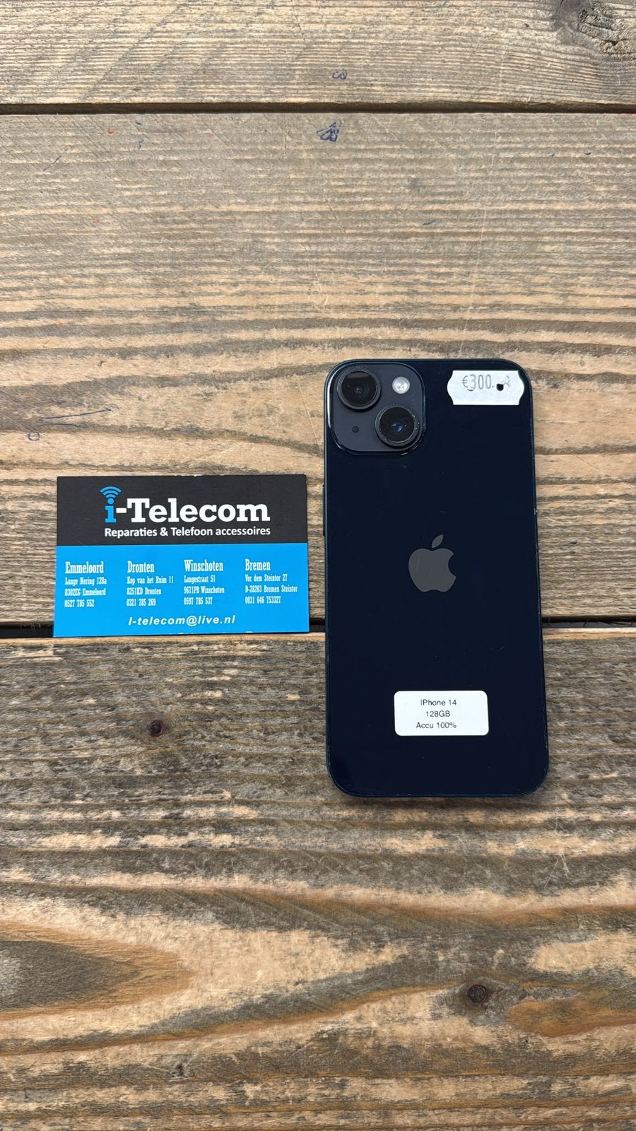 Iphone 14 midnight 128 GB + garantie 100%, Ophalen of Verzenden, Zo goed als nieuw, Overige typen