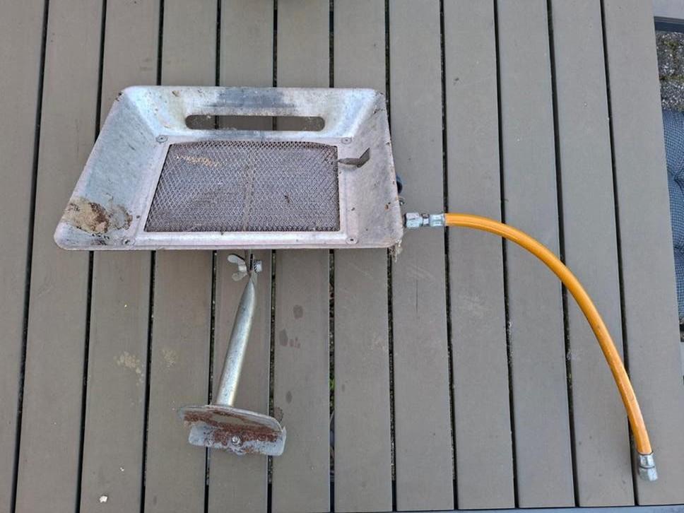 Verwarming voor op de gasfles, Ophalen