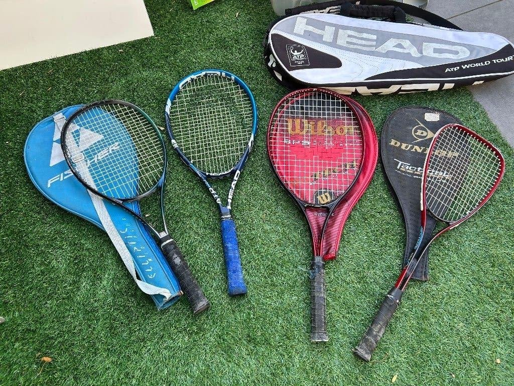 Tennissen / squash rackets, Verzamelen, Ophalen of Verzenden, Gebruikt