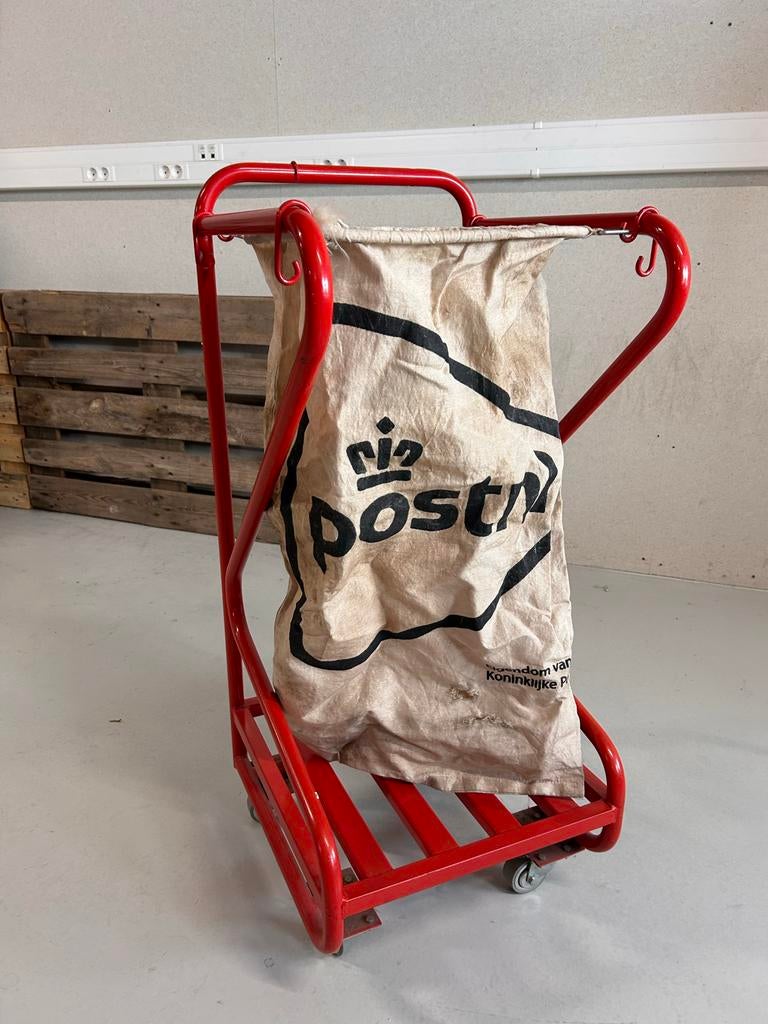 PostNL zakhouder / postzak trolley - rood, Ophalen, Onbekend, Zo goed als nieuw, Onbekend