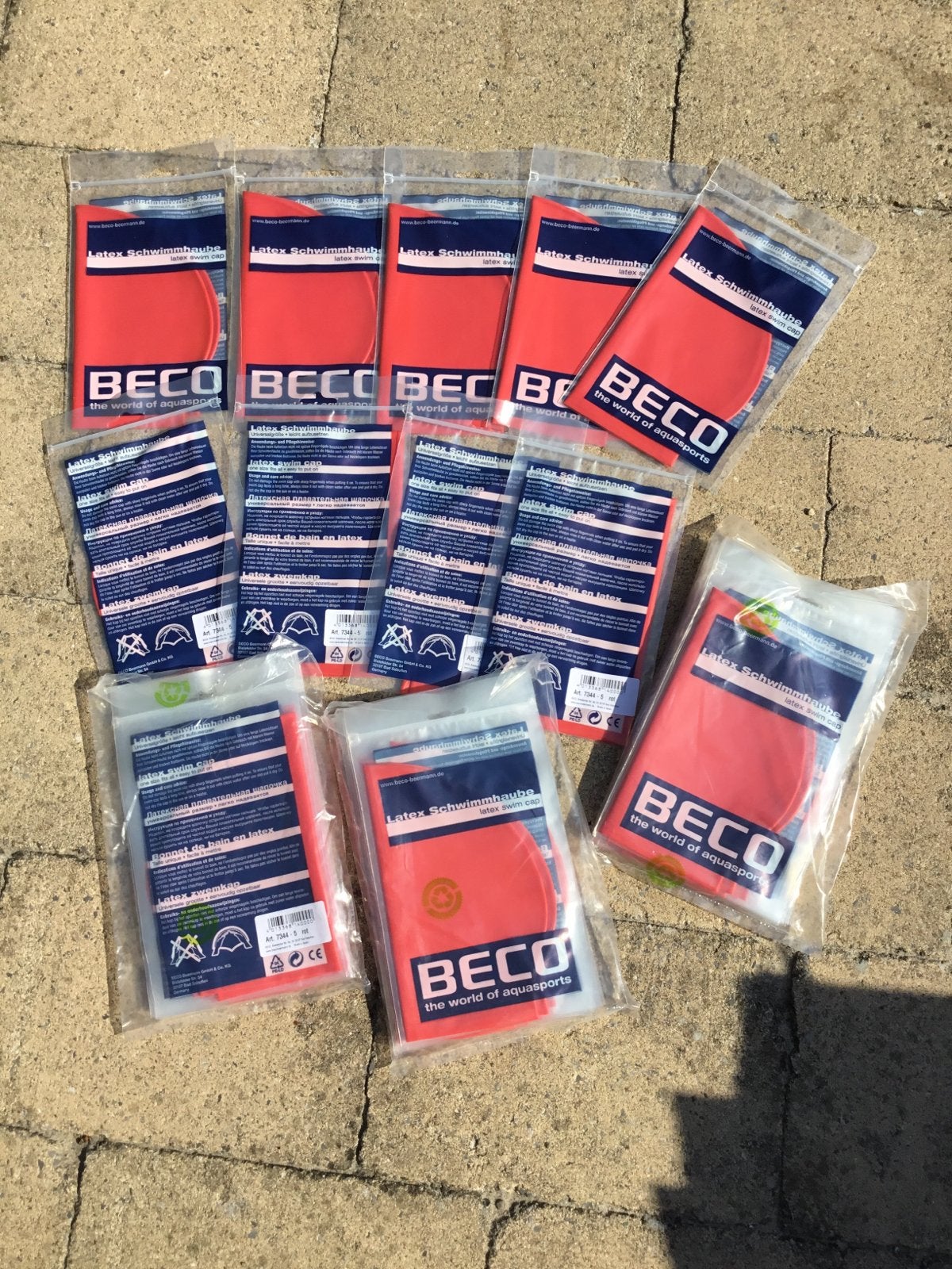 Nieuwe BECO Latex Badmutsen - Per Stuk of Meerdere 186, Ophalen of Verzenden, Nieuw, Rood, Overige typen