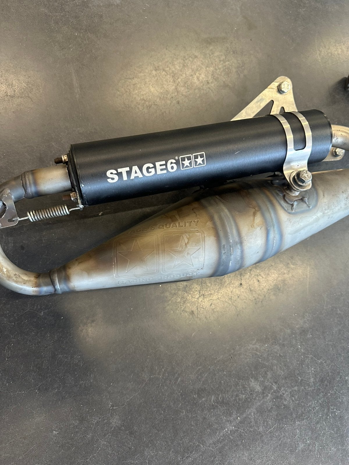 Stage 6 Pro uitlaat voor piaggio, Ophalen of Verzenden, Gebruikt