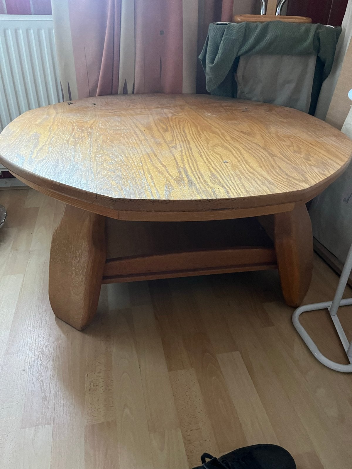Salontafel, massief grenen, Huis en Inrichting, Tafels | Salontafels, Ophalen, Gebruikt, 100 tot 150 cm, 50 tot 100 cm