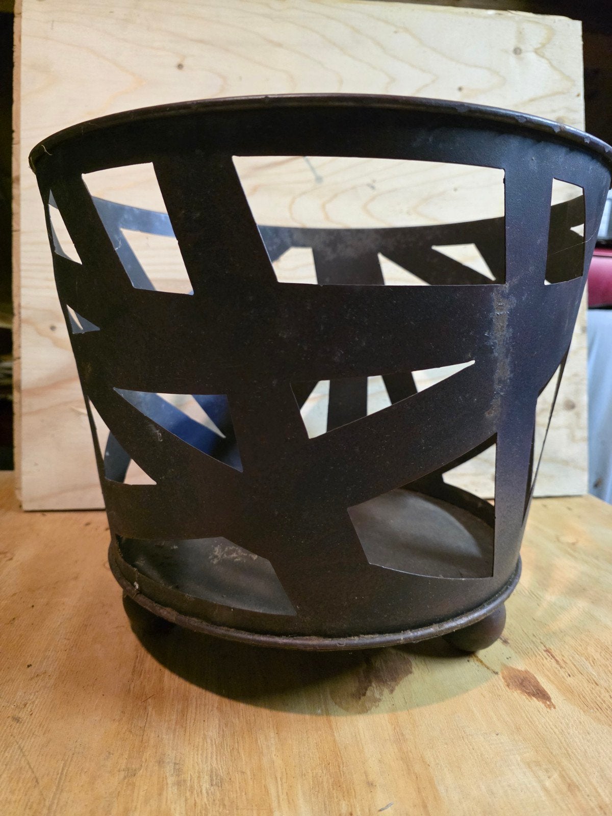 Z.g.a.n. metalen vuurkorf, Ophalen of Verzenden, Zo goed als nieuw, Vuurkorf