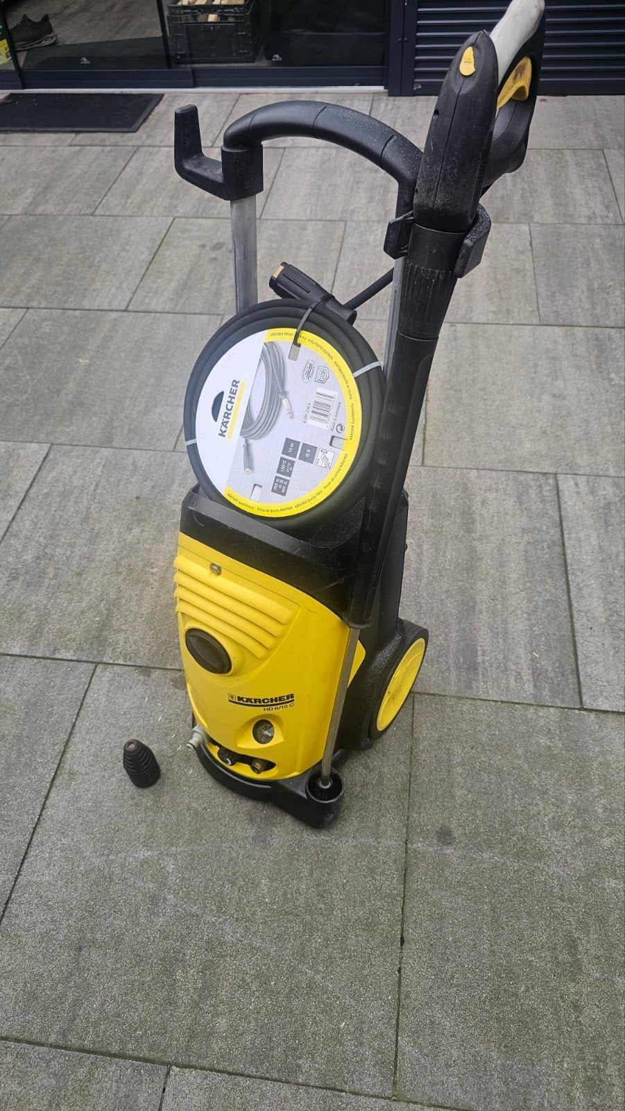 Kärcher HD 6/15 C hogedrukreiniger met nieuwe slang, Ophalen of Verzenden, Elektrisch