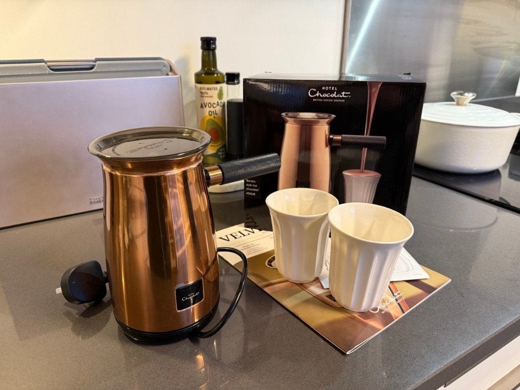 Hotel Chocolat Velvetiser melkopschuimer, Ophalen, Gebruikt, Elektrische melkopschuimer