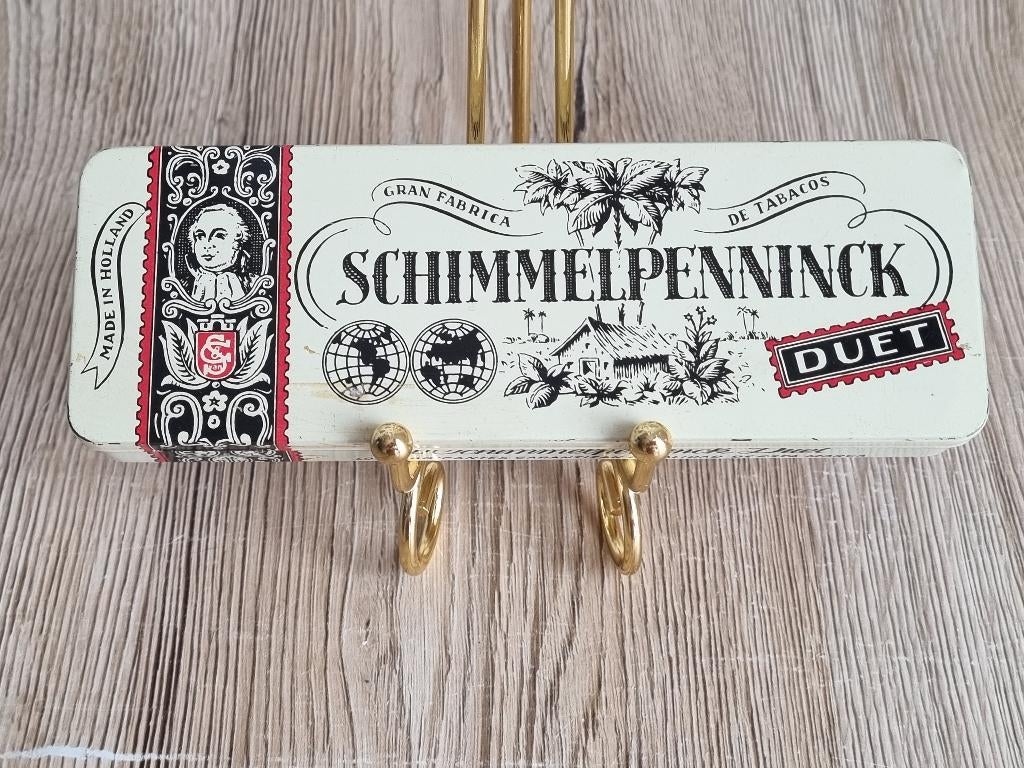 Mooi Vintage Sigaren Tabak blikje Schimmelpenninck Duet, Verzenden, Gebruikt, Overige