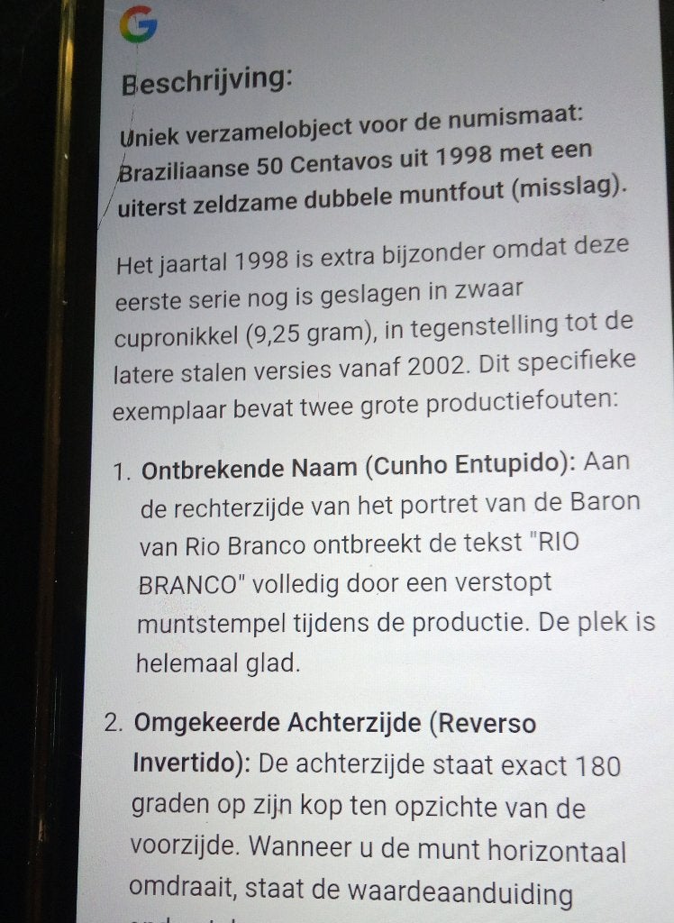 Uniek verzamelobject zeldzame munt met 2 muntfouten, Postzegels en Munten, Munten | Europa | Euromunten, Ophalen of Verzenden