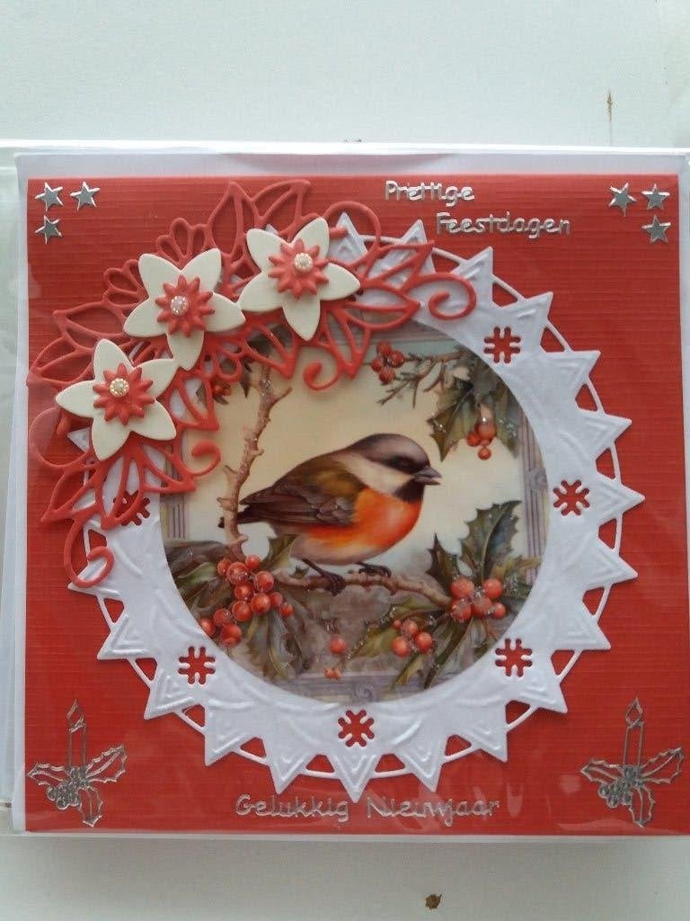 Kerstkaartje met roodborstje no. 233, Ophalen of Verzenden, Nieuw, Kerst