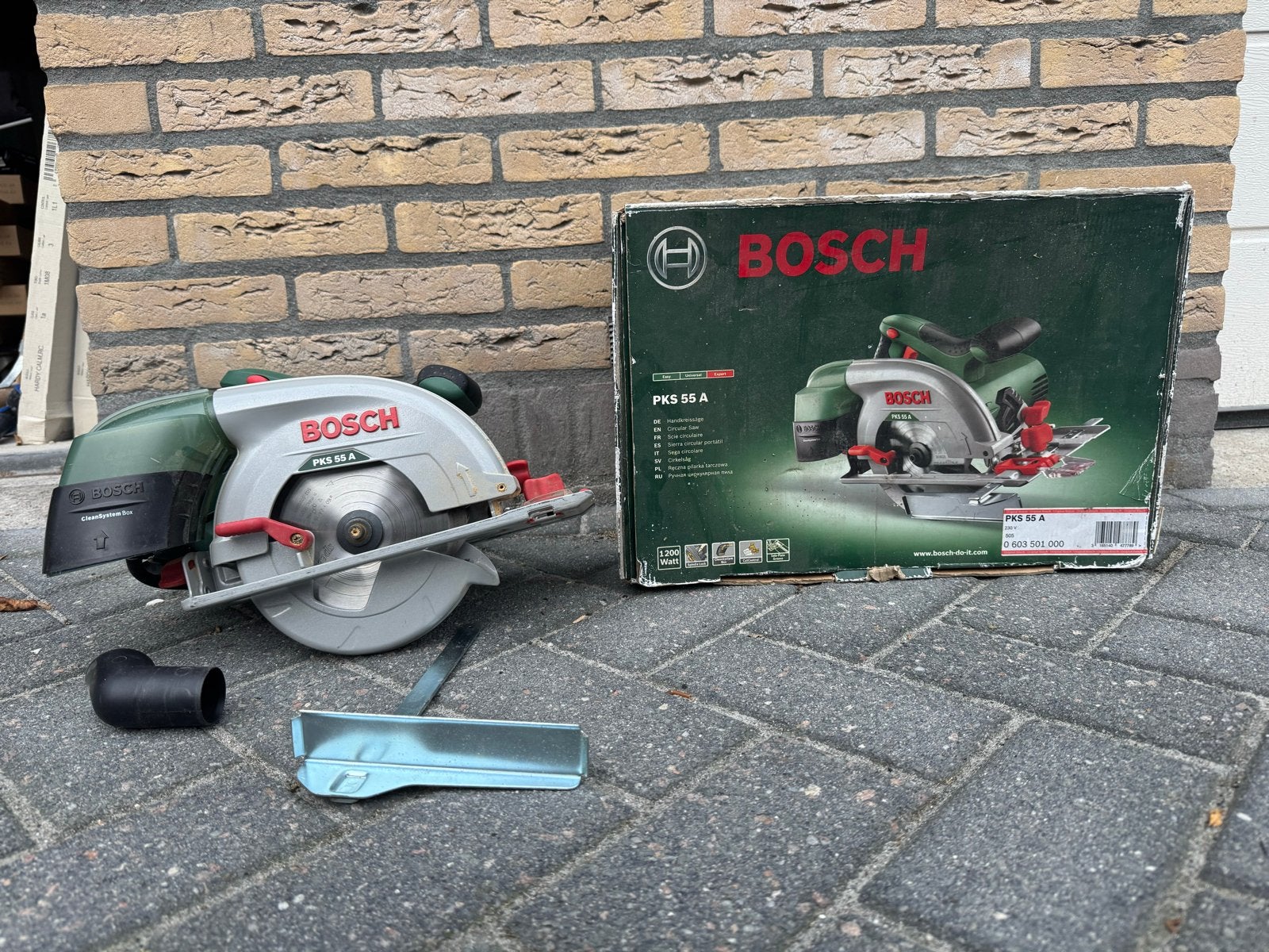Bosch PKS 55 A Cirkelzaag - Zo goed als nieuw, Ophalen, Cirkelzaag, Zo goed als nieuw, 30 tot 70 mm