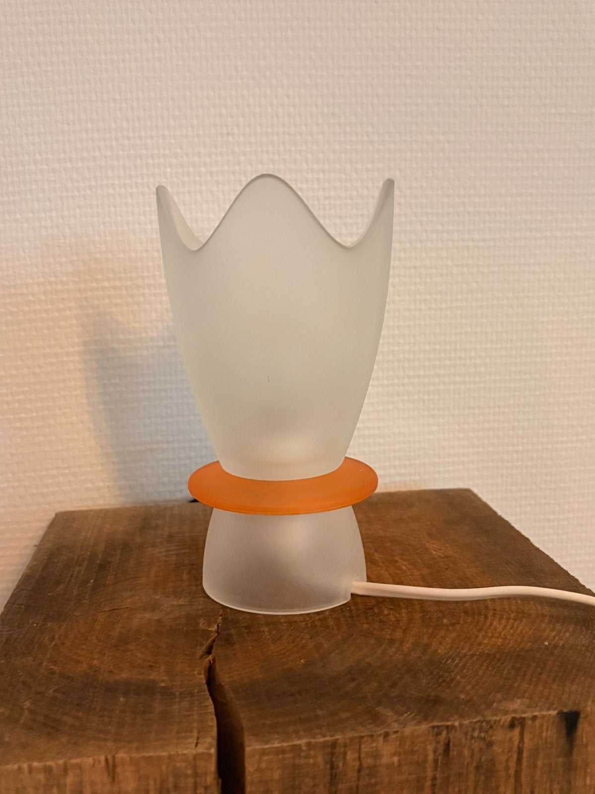 Villeroy and Boch tulp lamp oranje, Ophalen of Verzenden, Zo goed als nieuw, Minder dan 50 cm