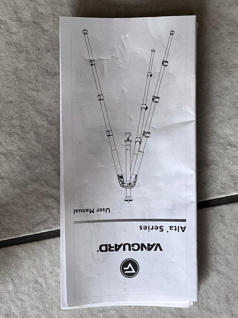 Vanguard Alta Pro 263AB 100 statief met balhoofd, Gebruikt, 150 tot 175 cm, Met balhoofd, Ophalen of Verzenden