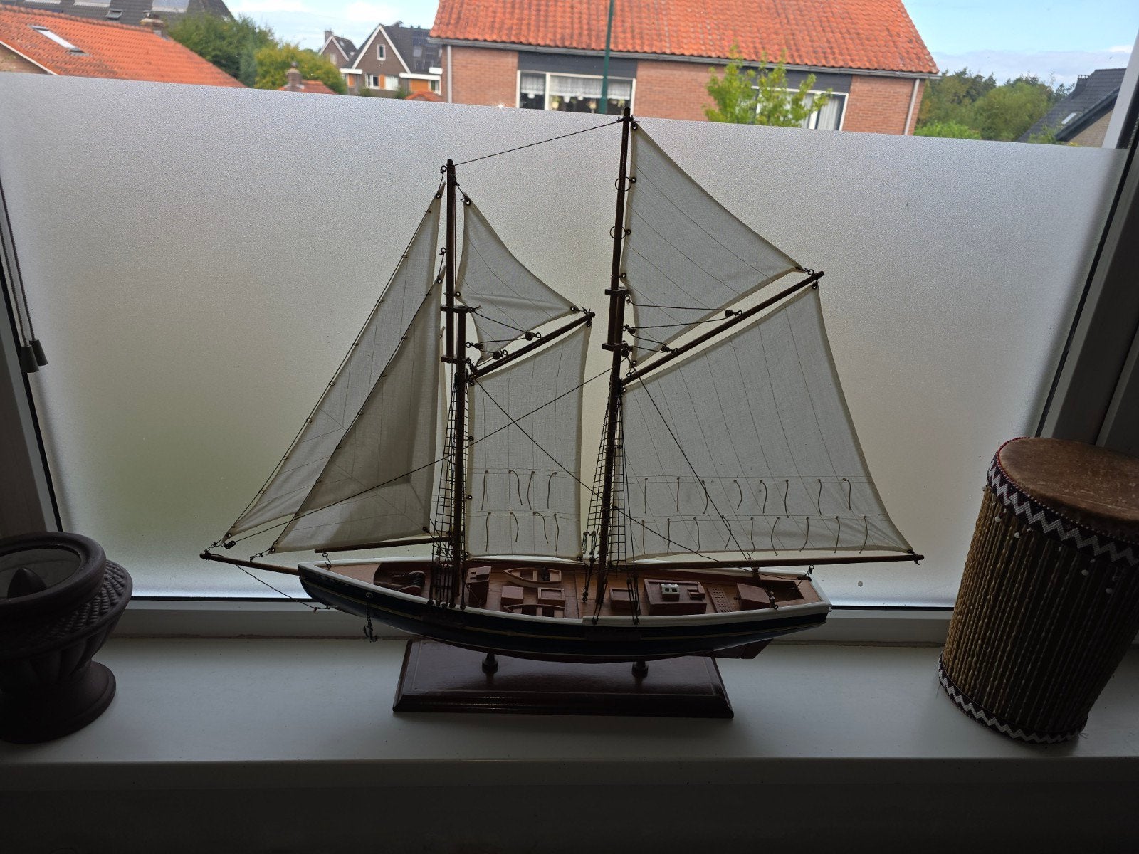 Prachtig houten scheepsmodel - Zeilschip, Hobby en Vrije tijd, Modelbouw | Boten en Schepen, Ophalen of Verzenden, Zo goed als nieuw
