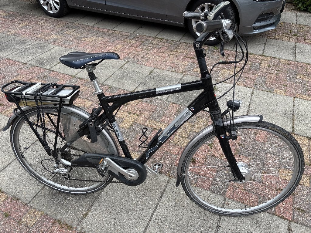MC elektrische fiets carbon frame in hele nette staat., Gebruikt, 59 cm of meer, 30 tot 50 km per accu, Ophalen
