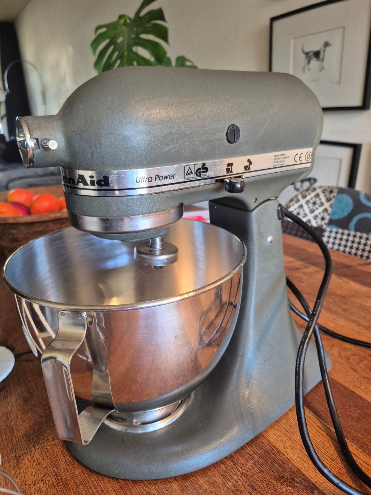 kitchenaid artisan keukenmachine, 4 liter of meer, Ophalen, Gebruikt, 3 snelheden of meer