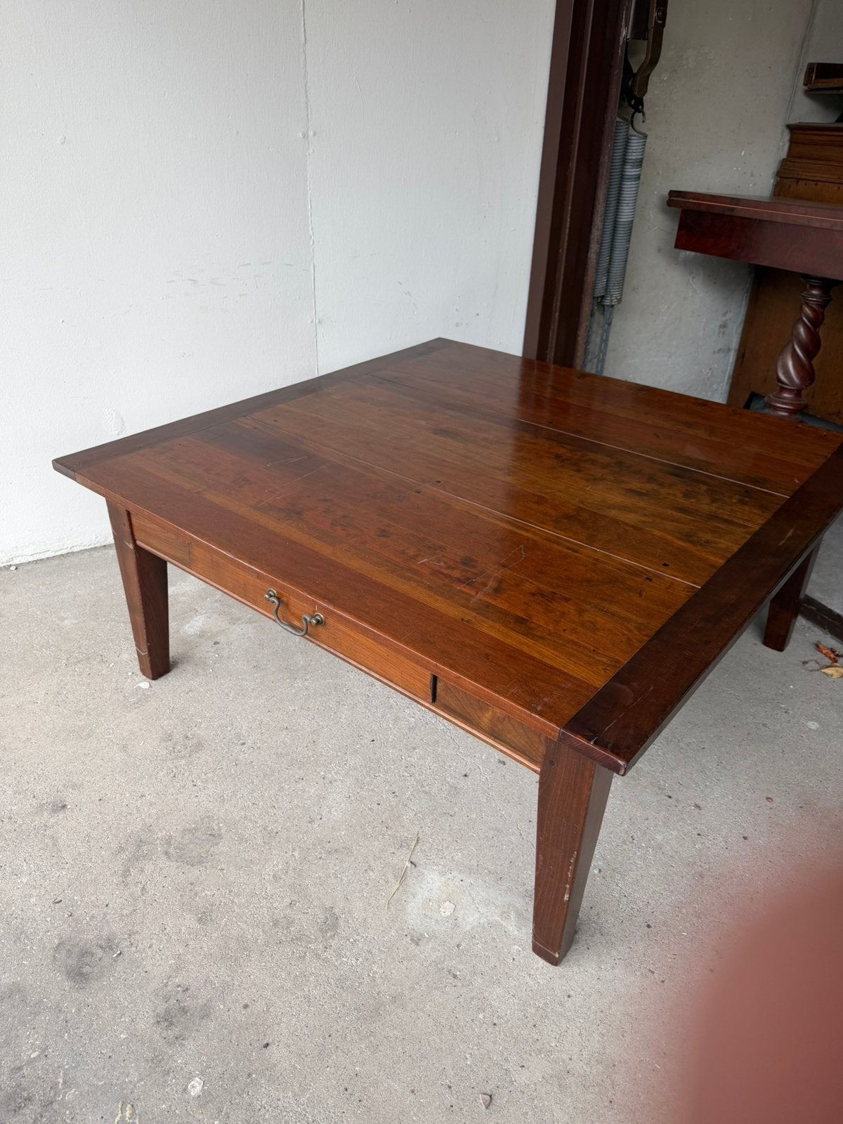 Tafel, houten tafel, bijzettafel, Huis en Inrichting, Tafels | Eettafels, Ophalen, Gebruikt, Rechthoekig, 50 tot 100 cm