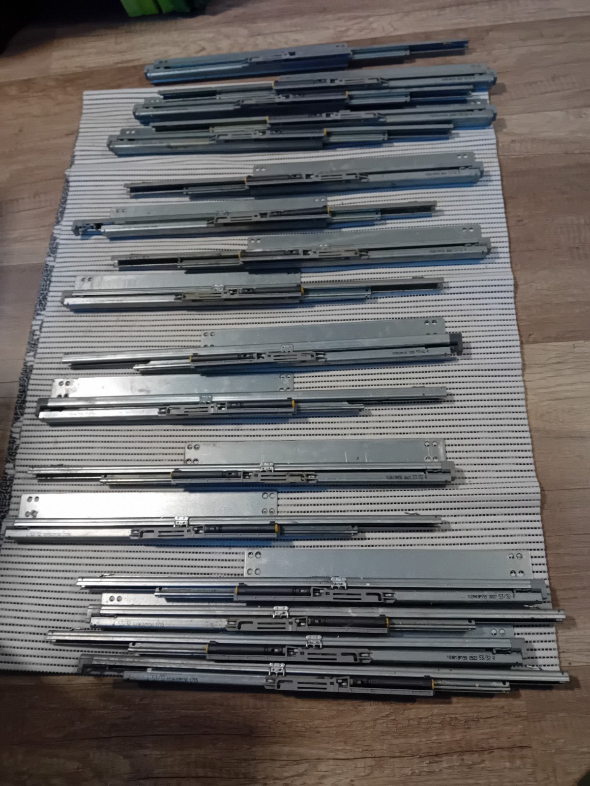 8 sets softclose laderails - diverse maten IKEA Rationell, Ophalen of Verzenden, Gebruikt, 50 tot 100 mm, Overige typen