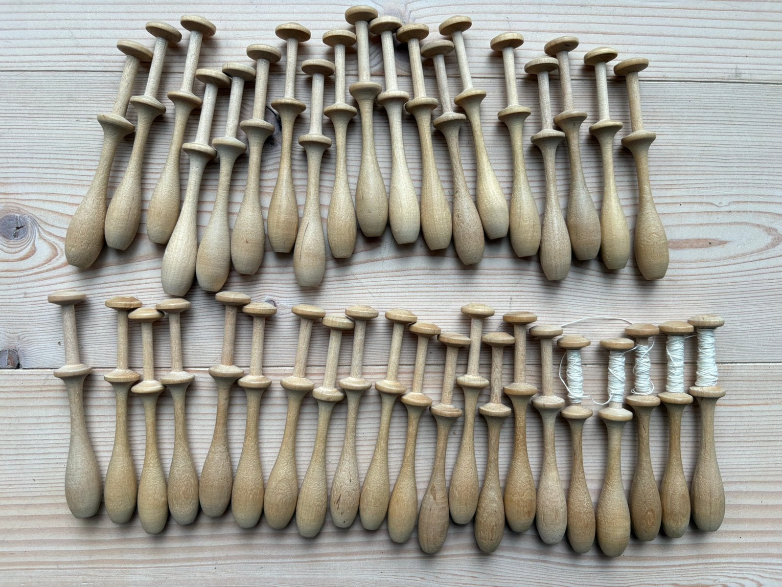 40 houten kantklossen kantklosjes, Hobby en Vrije tijd, Ophalen of Verzenden, Zo goed als nieuw