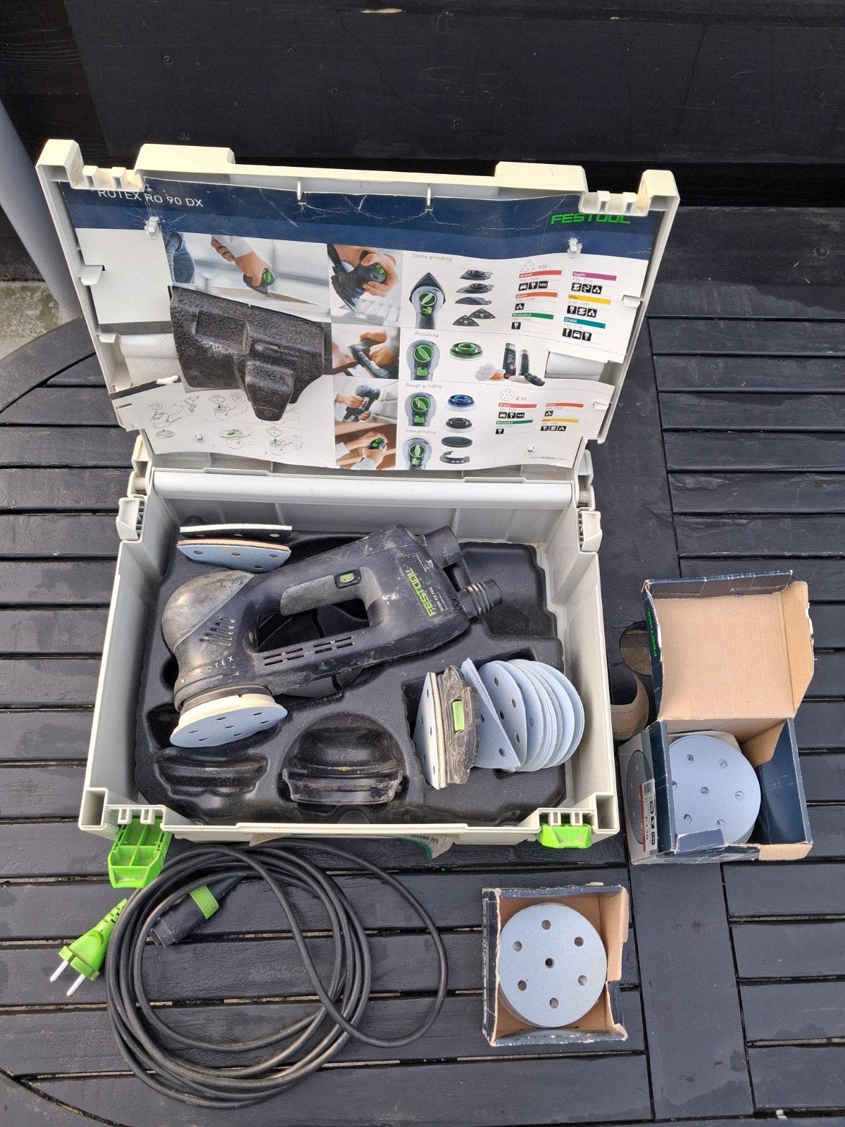 Festool Rotex RO 90 DX Excentrische Schuurmachine, Doe-het-zelf en Verbouw, Ophalen, Gebruikt, Minder dan 600 watt, Excentrische schuurmachine