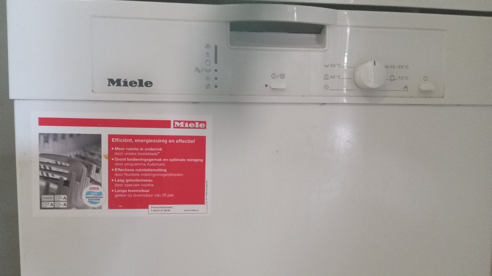 Prachtige Miele vaatwasser. Energielabel A., Ophalen, Nieuw, Minder dan 85 cm