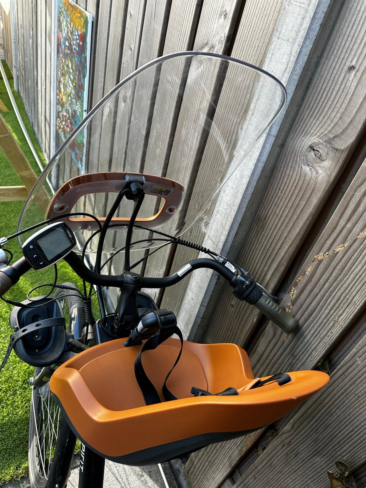 Bobike voorzitje met windscherm - Goede staat, Fietsen en Brommers, Ophalen, Gebruikt, Voorzitje