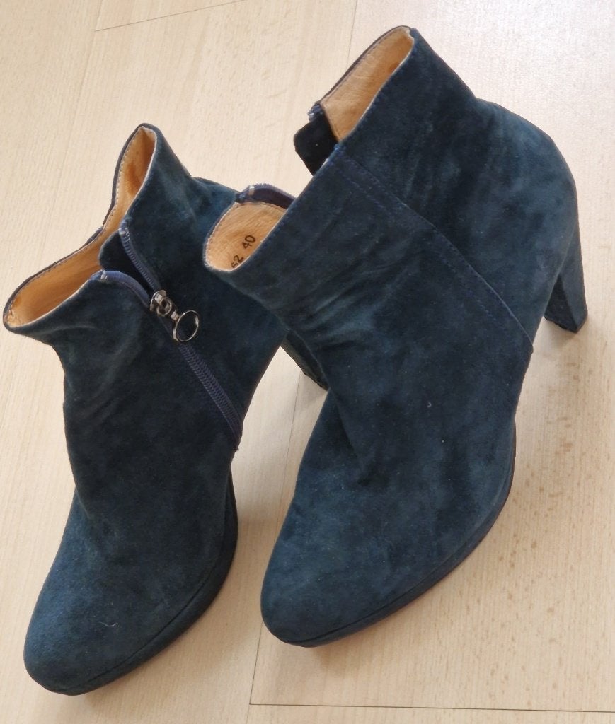 Di Lauro enkellaarzen, zgan,donkerblauw maat 40, Blauw, Lage of Enkellaarzen, Ophalen of Verzenden, Di Lauro