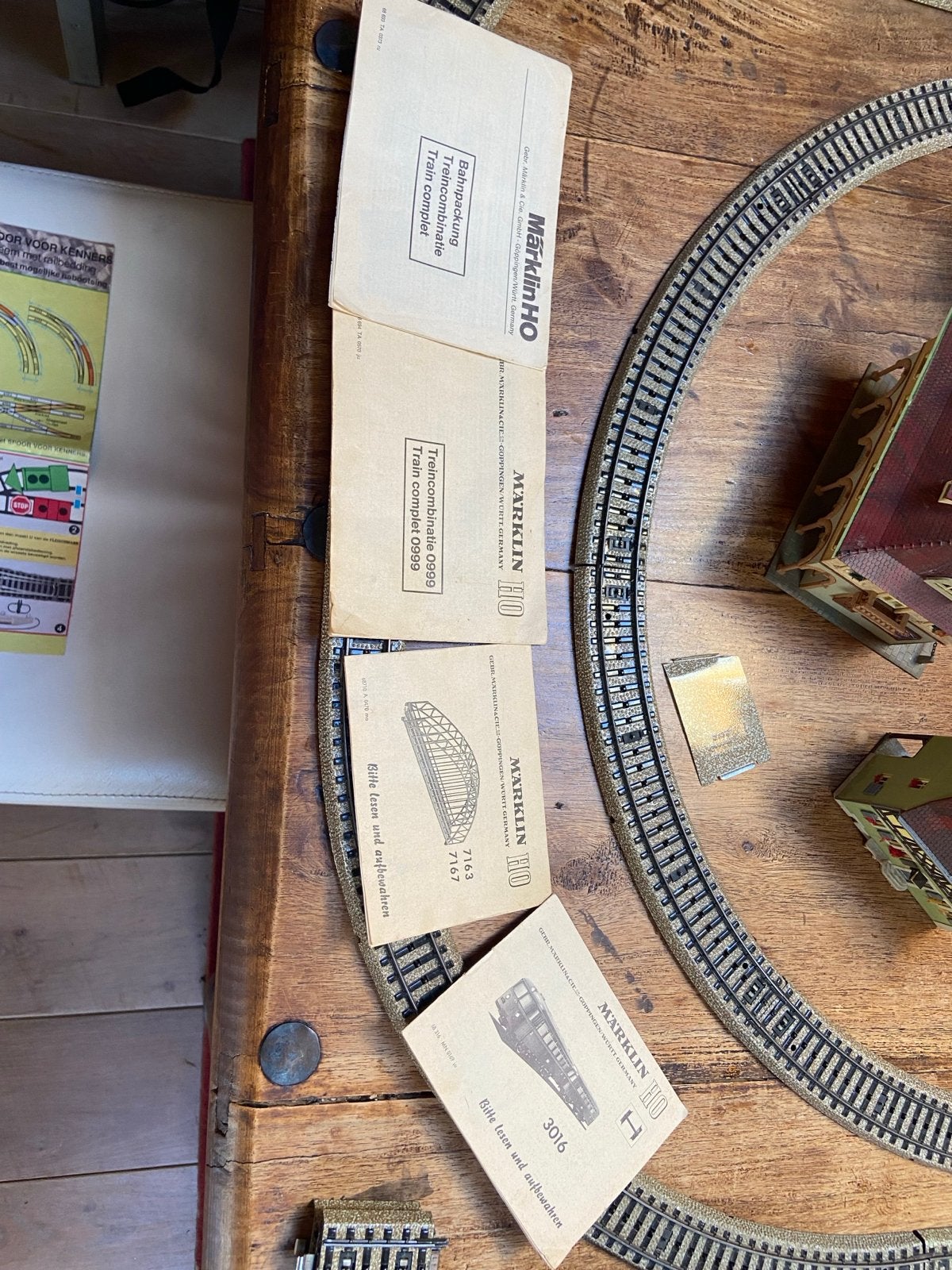 Märklin Treinset met Faller Huisjes en Rails, Ophalen, Wisselstroom, Märklin, Gebruikt