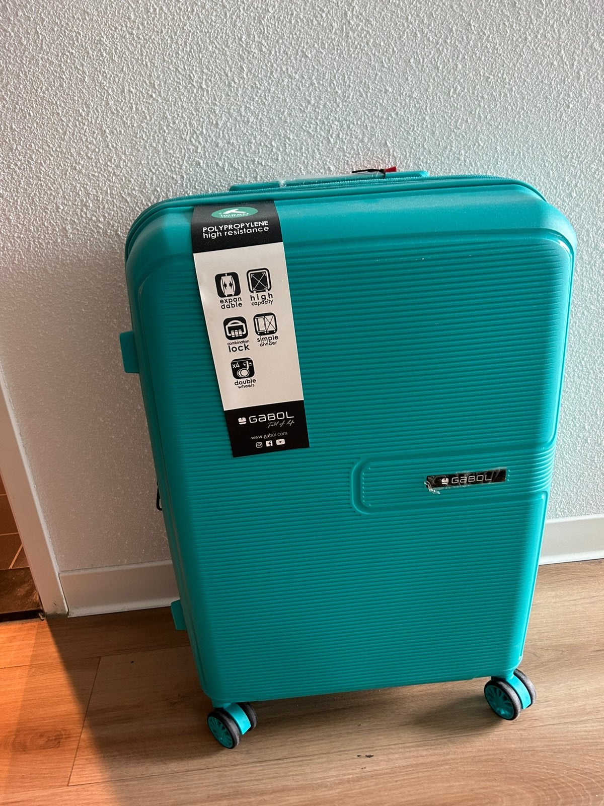 Nieuwe Gabol Koffer, Ophalen of Verzenden, Nieuw, Hard kunststof, 50 tot 60 cm