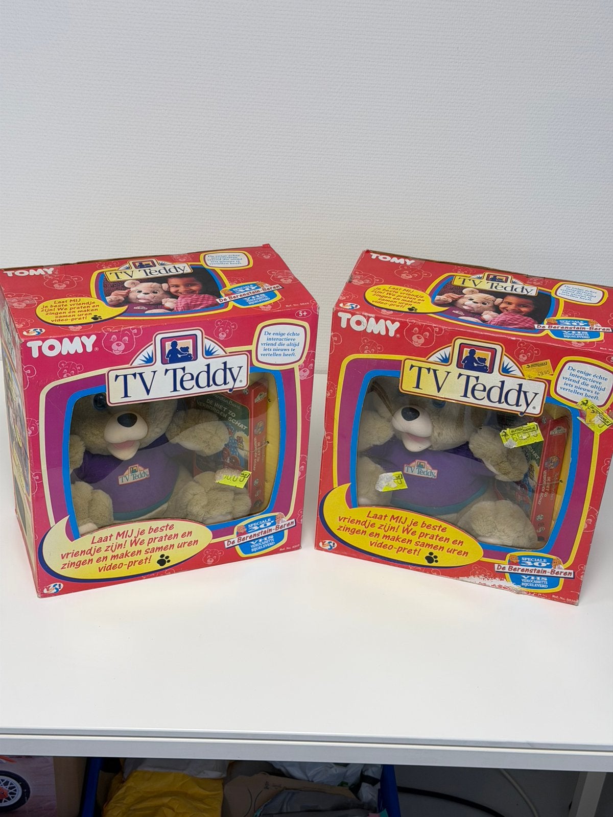 Vintage TOMY TV Teddy 1993 nieuw VHS Berenstain speelgoed, P, P, P, Nieuw