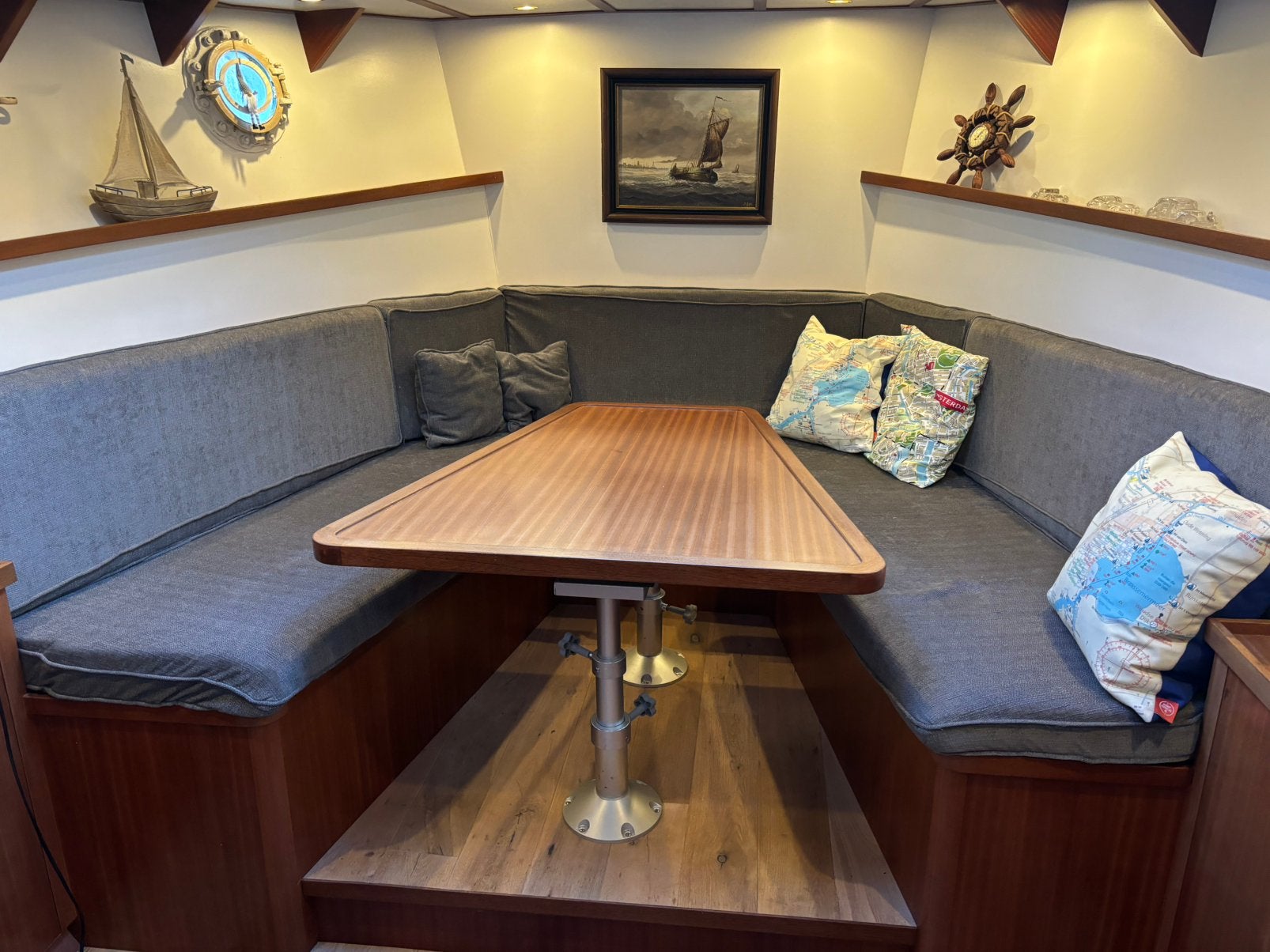Sleepboot / mahonie interieur /voor lang verblijf, Overige merken, Gebruikt, Keuken, Diesel