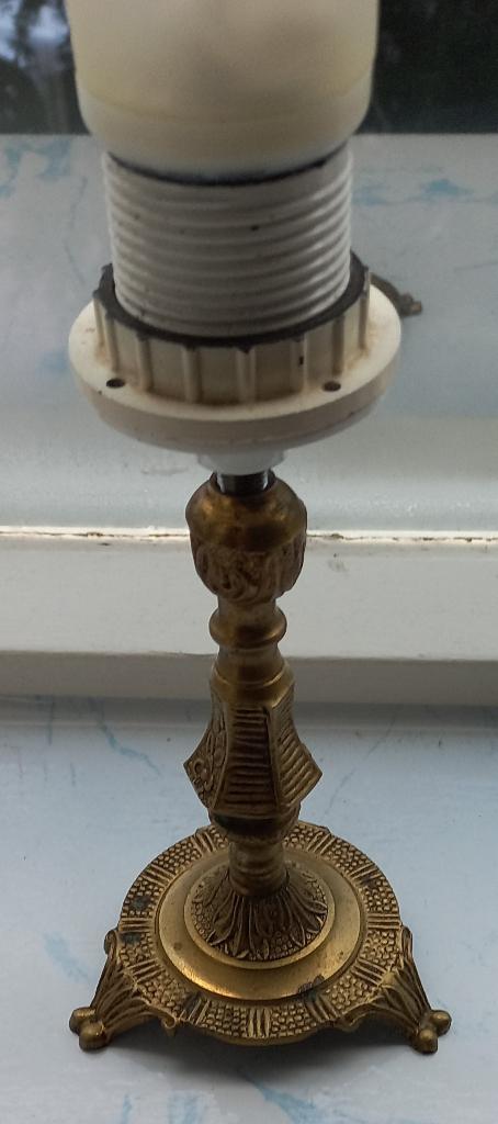 Mooie bronzen lampenvoet, Ophalen of Verzenden, Zo goed als nieuw, Metaal, Minder dan 50 cm