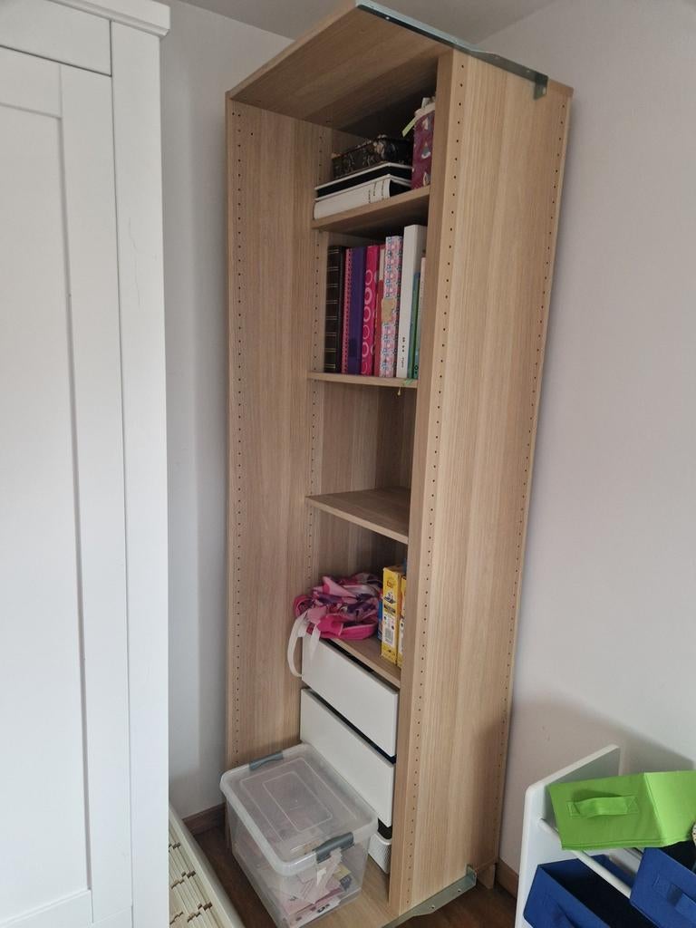 IKEA PAX Kledingkast/Boekenkast - Eikenhout, Huis en Inrichting, Kasten | Boekenkasten, Met plank(en), Modern, Scandinavisch, 200 cm of meer