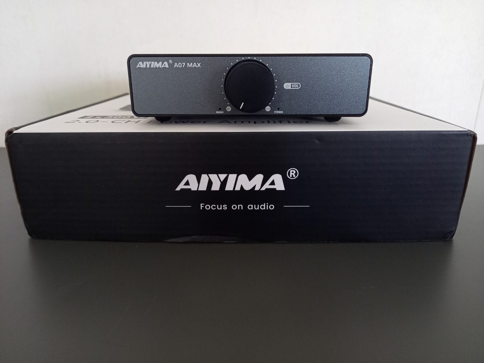 AIYIMA A07MAX CLASS-D 2 X 150 WATT BOXED + UPGRADED OPAMPS