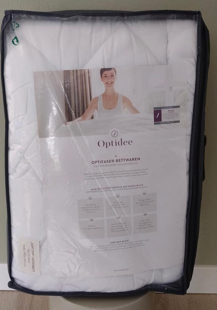 Optidee Soft-Top Matras Oplegger – 2-delige set!, Wit, Dekbedovertrek, Ophalen of Verzenden, Nieuw