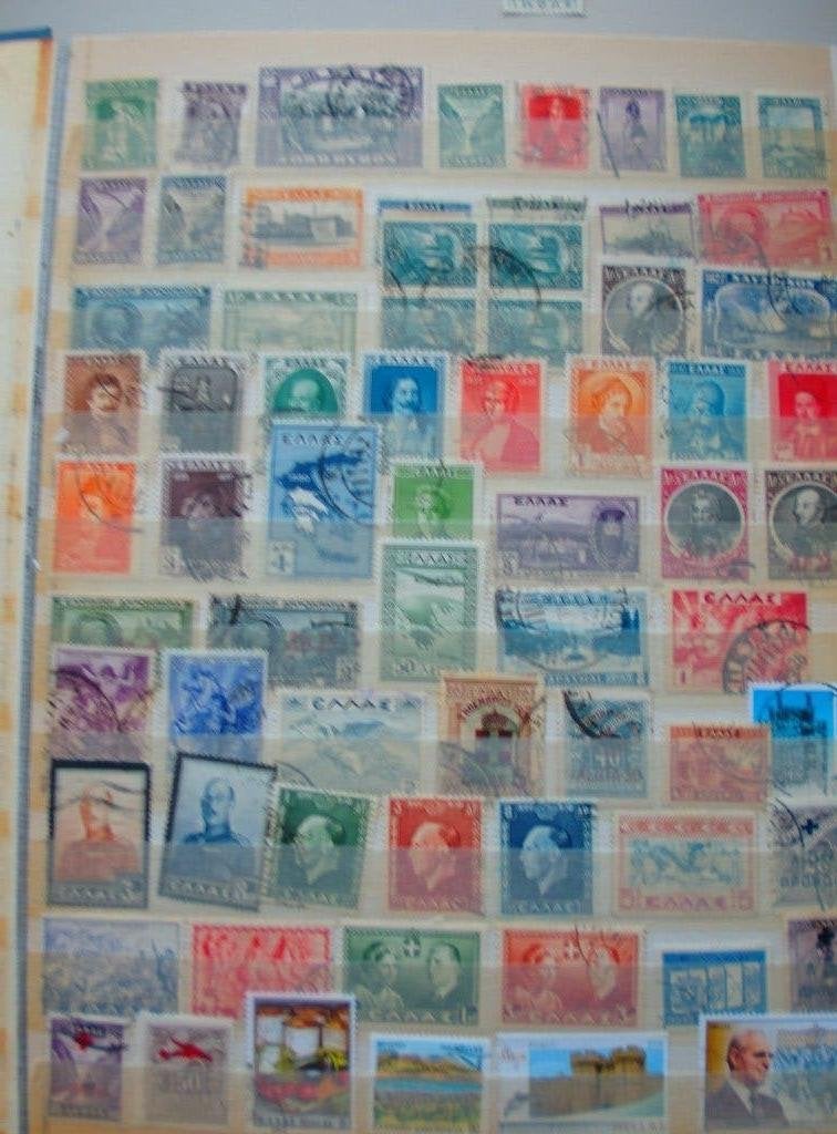 Stockboek Griekenland en Kreta, Noord- en Zuid Amerika, Ophalen of Verzenden, Buitenland