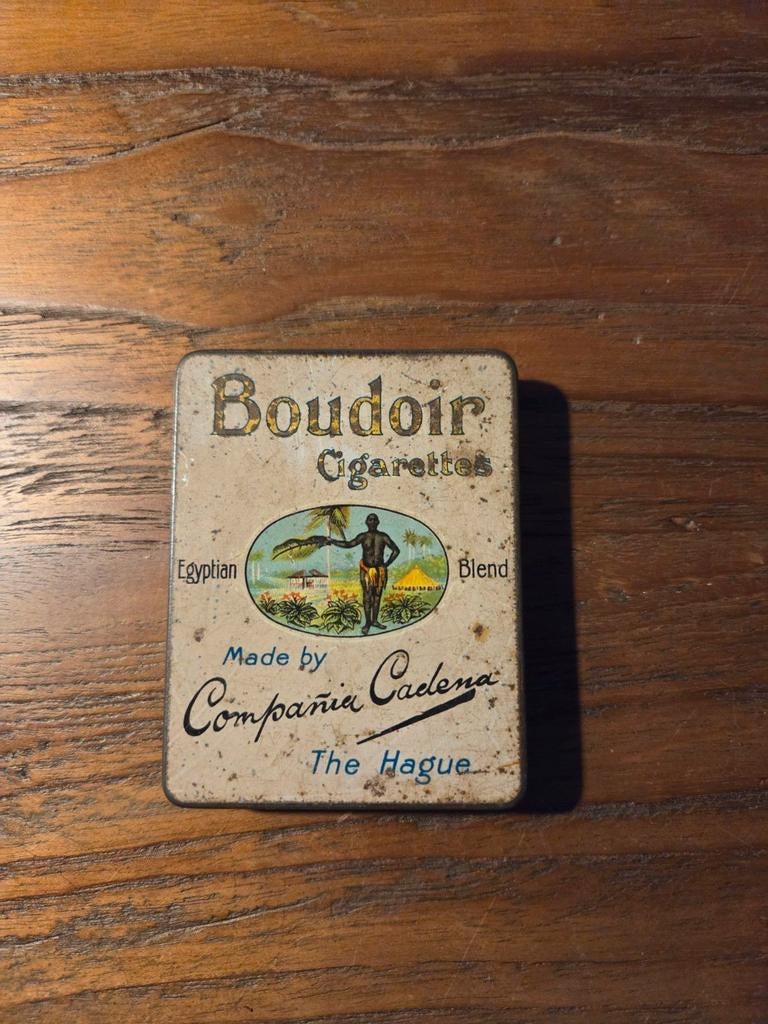 Vintage Cadena Boudoir Sigaretten Blikje - The Hague, Ophalen of Verzenden, Gebruikt, Overige, Overige merken