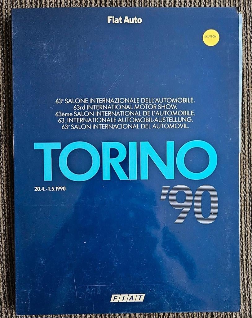 Fiat Auto Torino '90 - Internationale Autoshow Catalogus, Ophalen of Verzenden, Gelezen, Algemeen, Fiat Auto