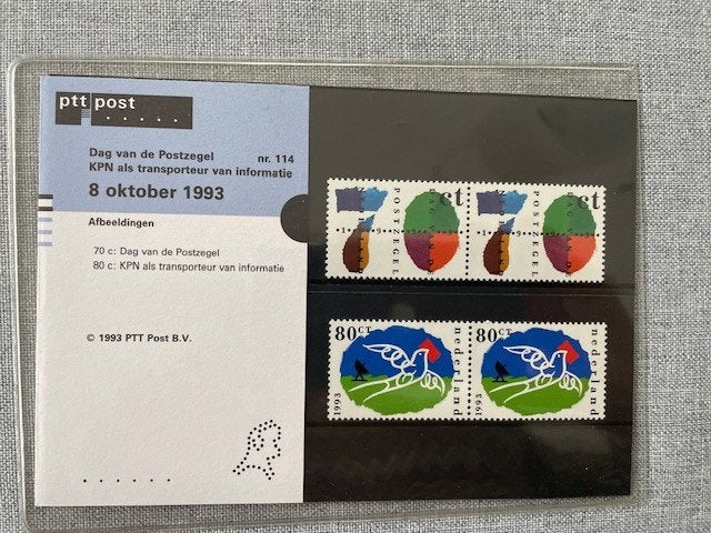 Postzegelmapje PZM114 Gecombineerde uitgifte 1993 Postfris, Ophalen of Verzenden, Postfris, Overige thema's