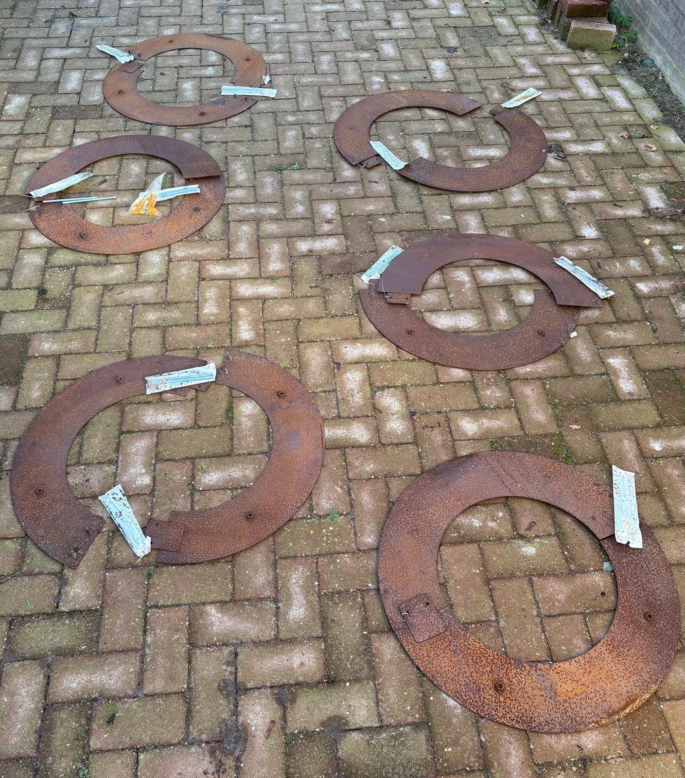 5x Cortenstaal boomring 75cm - Nieuw en ongebruikt, Ophalen, Minder dan 30 cm, Rond, Nieuw