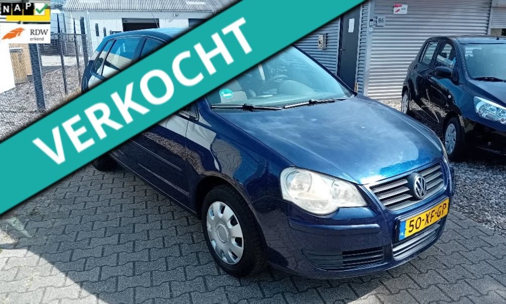 Volkswagen Polo 1.2 40KW 2007 Blauw NIEUWE APK!! STUURBEKR!!, Voorwielaandrijving, Stof, 989 kg, Blauw