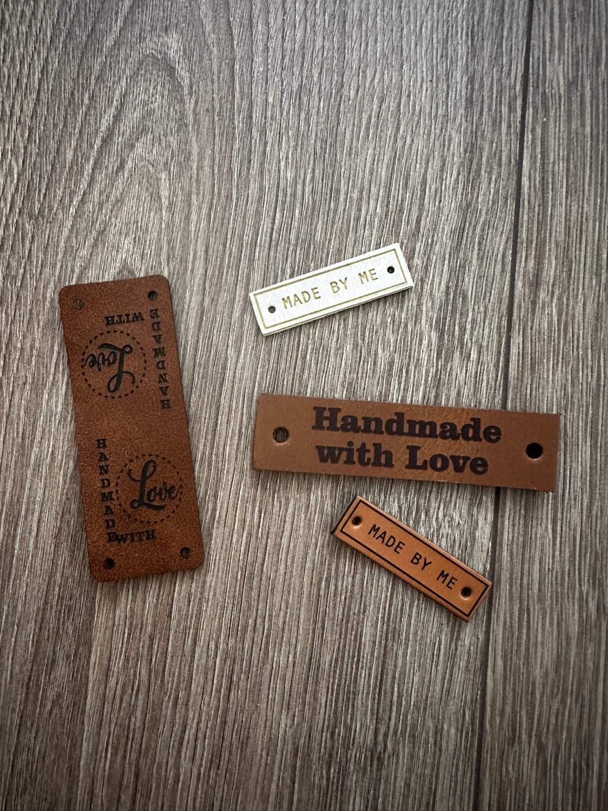 Leren labels voor handgemaakte items, Ophalen of Verzenden, Gebruikt, Overige typen