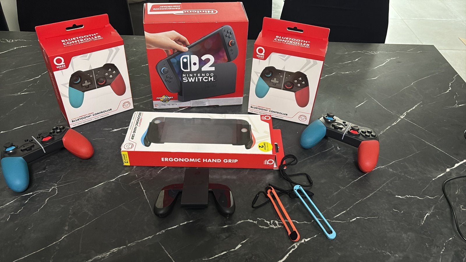 Nintendo Switch 2 te koop, Ophalen, Zo goed als nieuw, Met 2 controllers, Switch Original