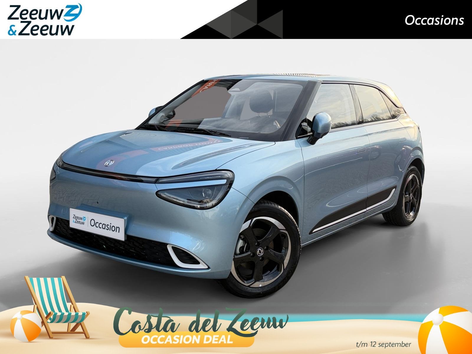 Dongfeng BOX Launch Edition 42 kWh | Full Option | 360 Camer, Auto's, Dongfeng, Stof, Gebruikt, 95 pk, Blauw