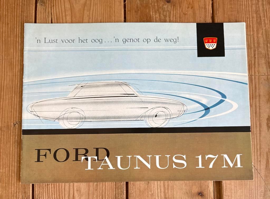 Folder Ford Taunus 17M (P3) - 02/1961, Ophalen of Verzenden, Gelezen, Ford
