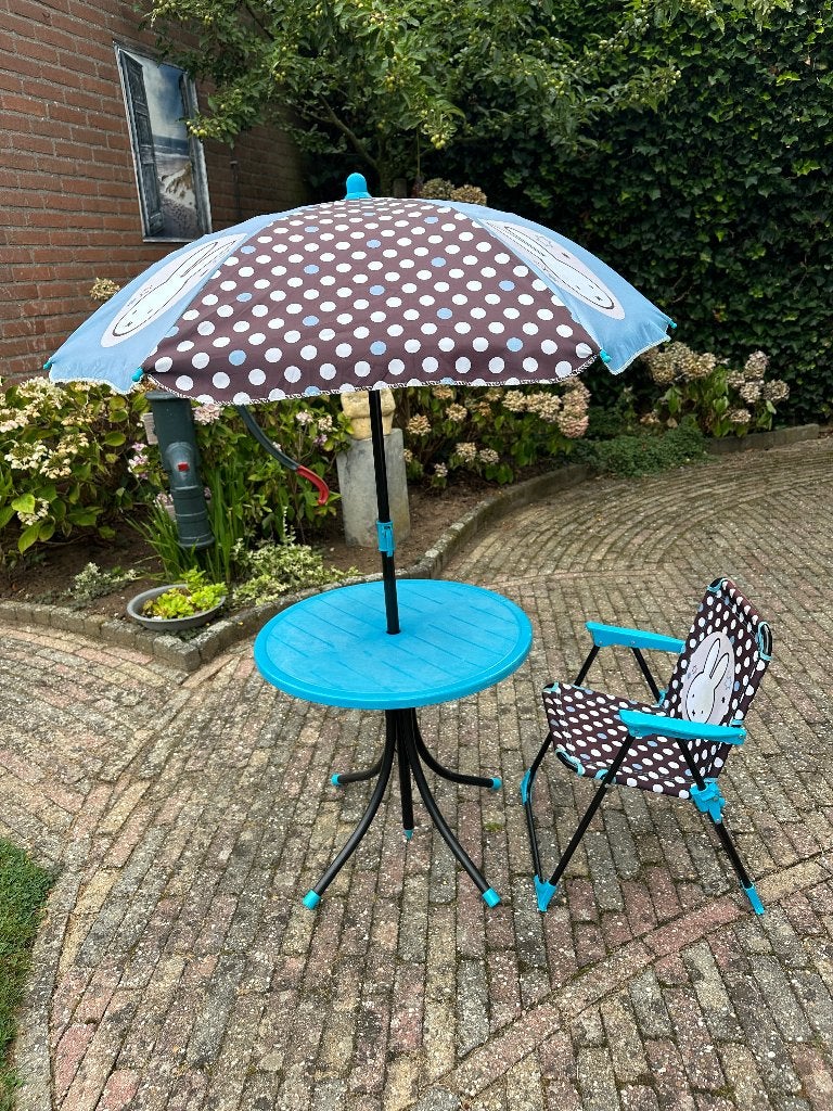 Tafel stoeltje en parasol van Nijntje, Ophalen, Zo goed als nieuw, Overige typen