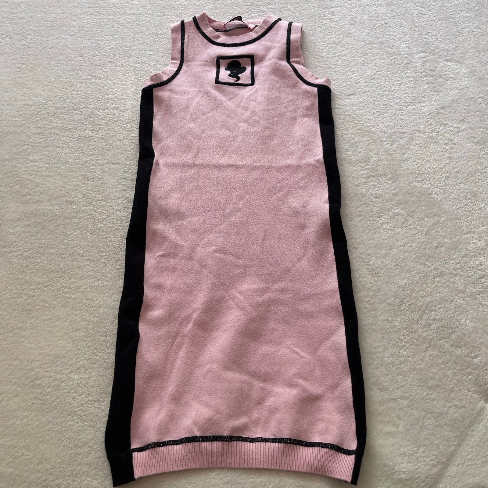 Reinders gebreide jurk roze/zwart maat 12, Ophalen of Verzenden, Zo goed als nieuw, Knielengte, Roze