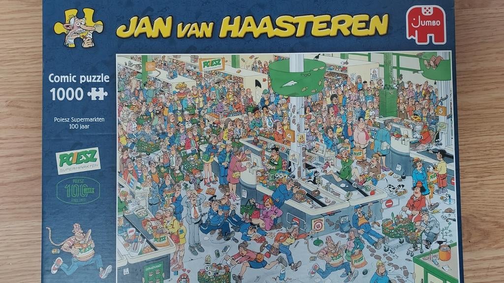 Jan vam Haasteren puzzel 1000, Hobby en Vrije tijd, Ophalen, 500 t/m 1500 stukjes, Zo goed als nieuw, Legpuzzel