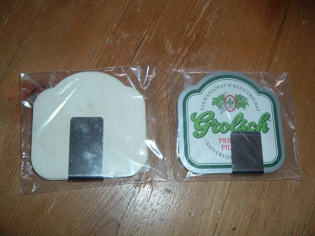 Grolsch onderzetters (nr.1) plastic, Ophalen of Verzenden, Nieuw, Overige typen, Grolsch
